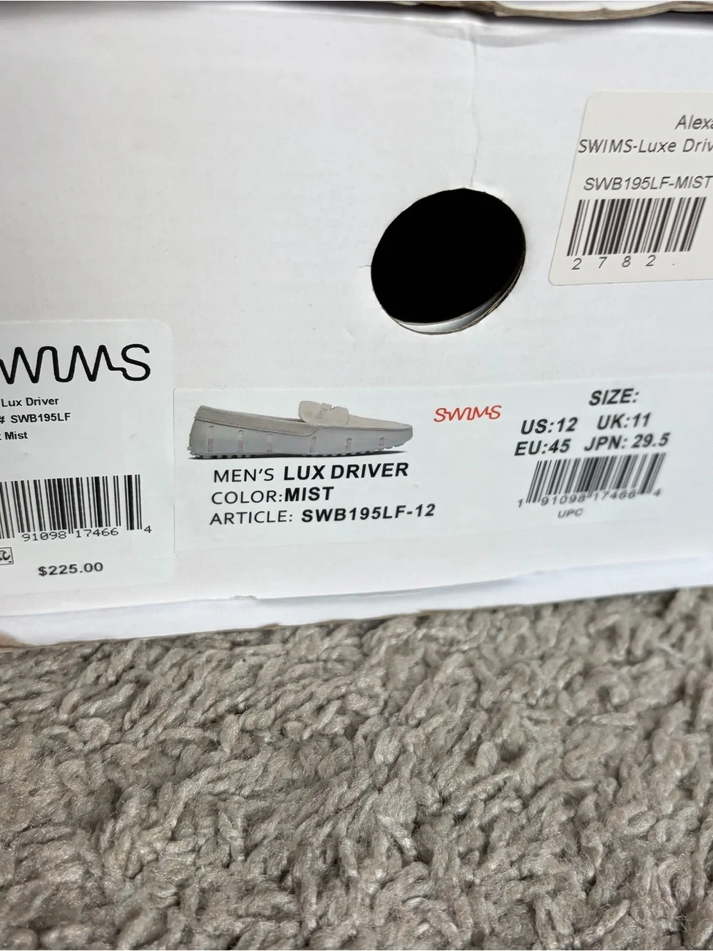 SWIMS LOAFER SIZE - 12